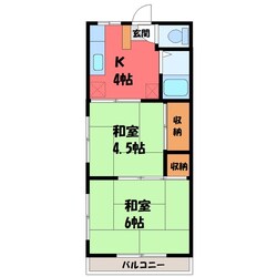 太陽マンション105棟の物件間取画像